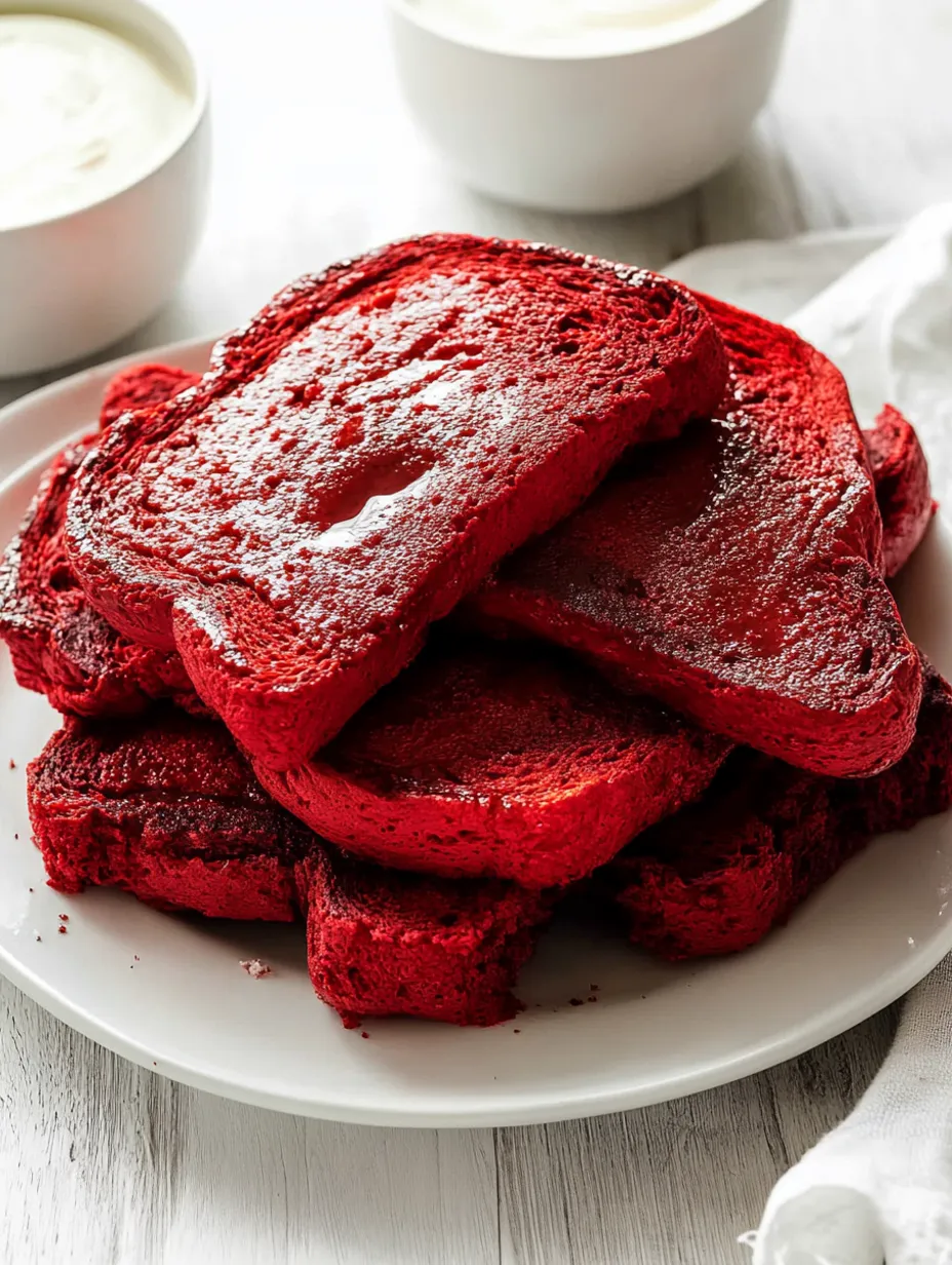 Pain perdu Red Velvet maison