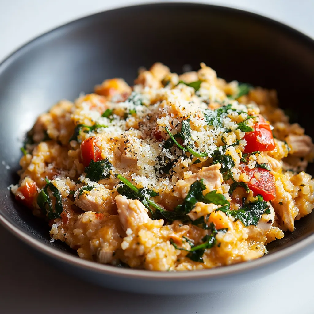 Poulet Riz Chou-fleur au Pesto