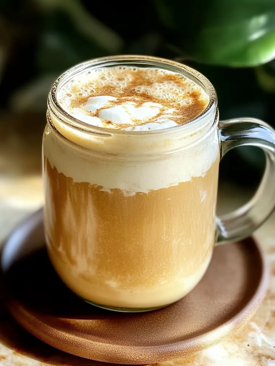 Café au lait de banane onctueux