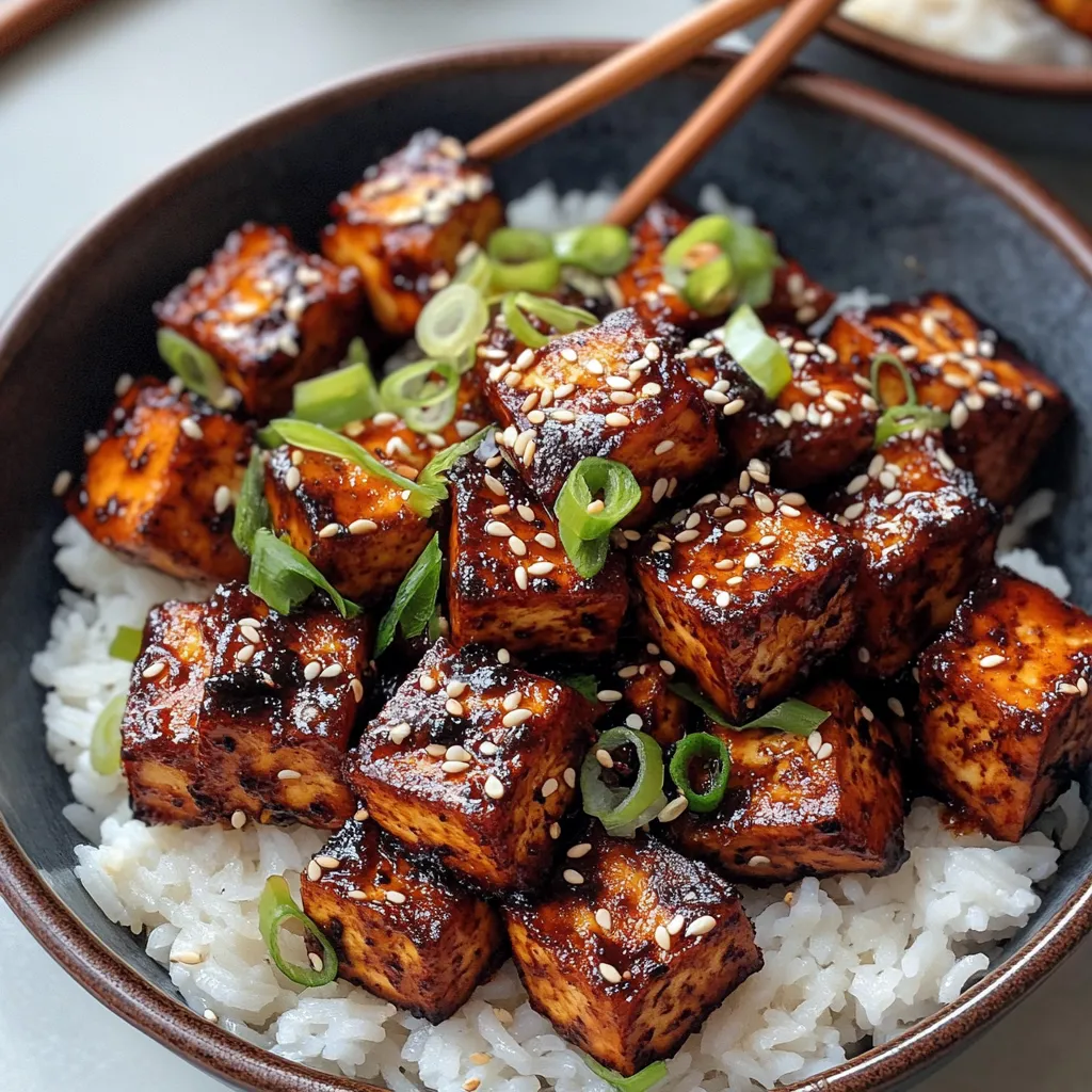 Tofu Croustillant au Gochujang
