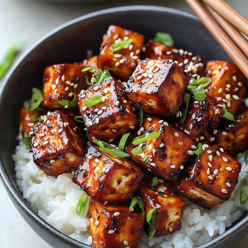 Tofu Croustillant Coréen au Gochujang