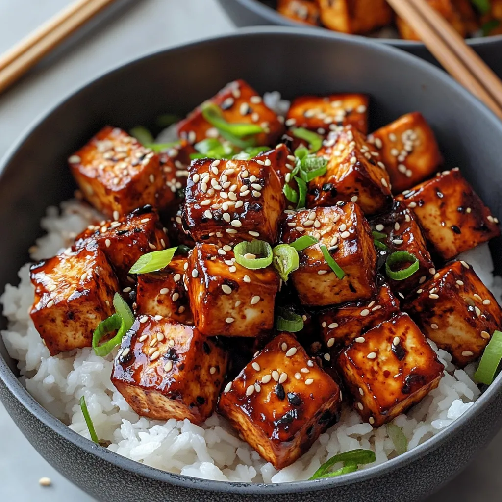 Tofu Coréen Croustillant au Gochujang Facile