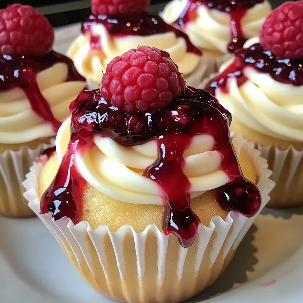 Petits Gâteaux au Fromage et Framboises