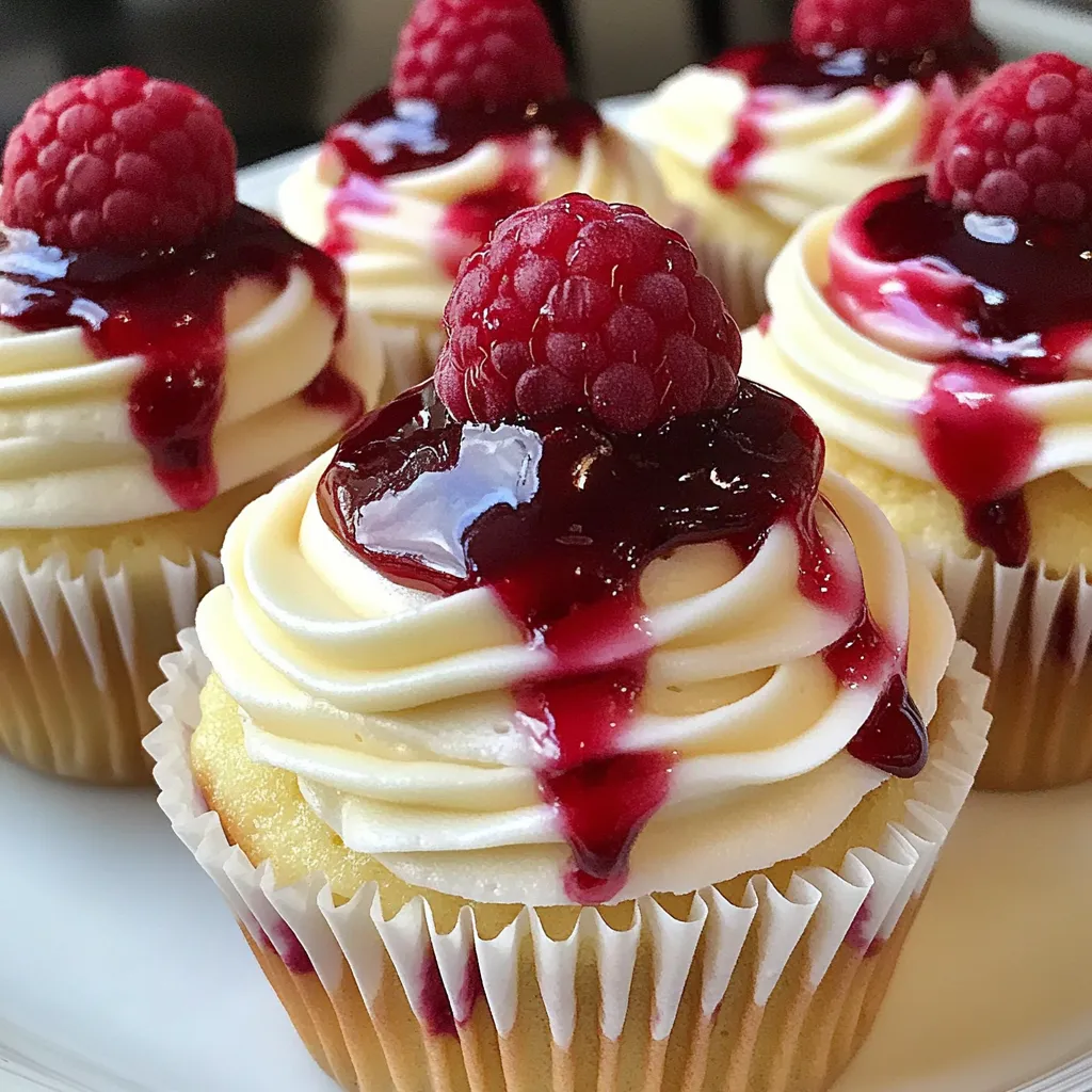 Petits Gâteaux Framboises et Fromage Faciles