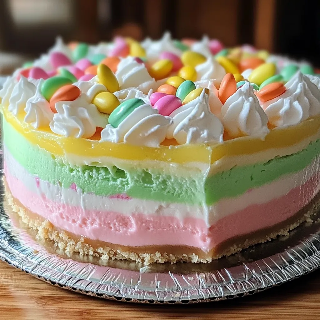Tarte à la gelée de Pâques facile sans cuisson