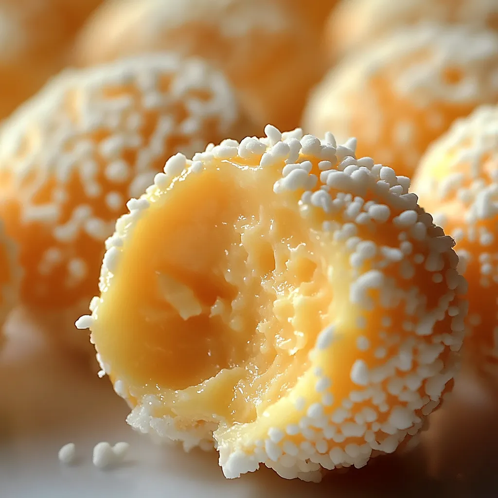 Truffes Orange Sans Cuisson