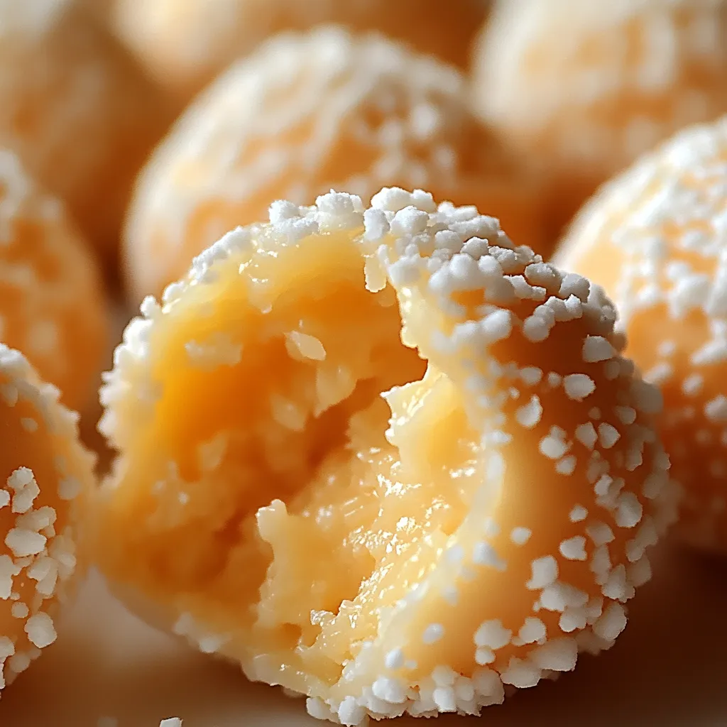 Truffes à l'orange sans cuisson