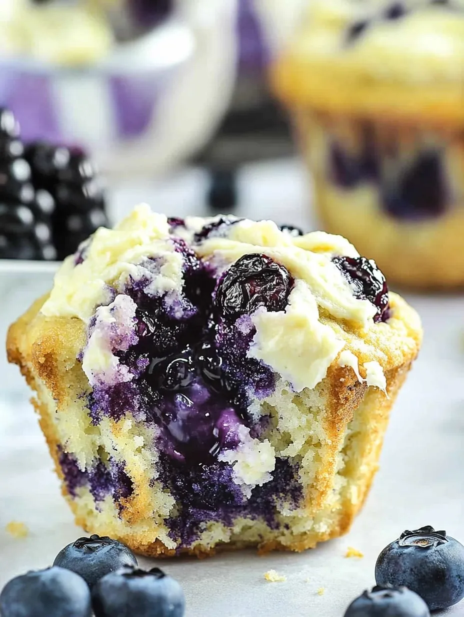 Muffins Faciles Myrtilles Fromage Frais