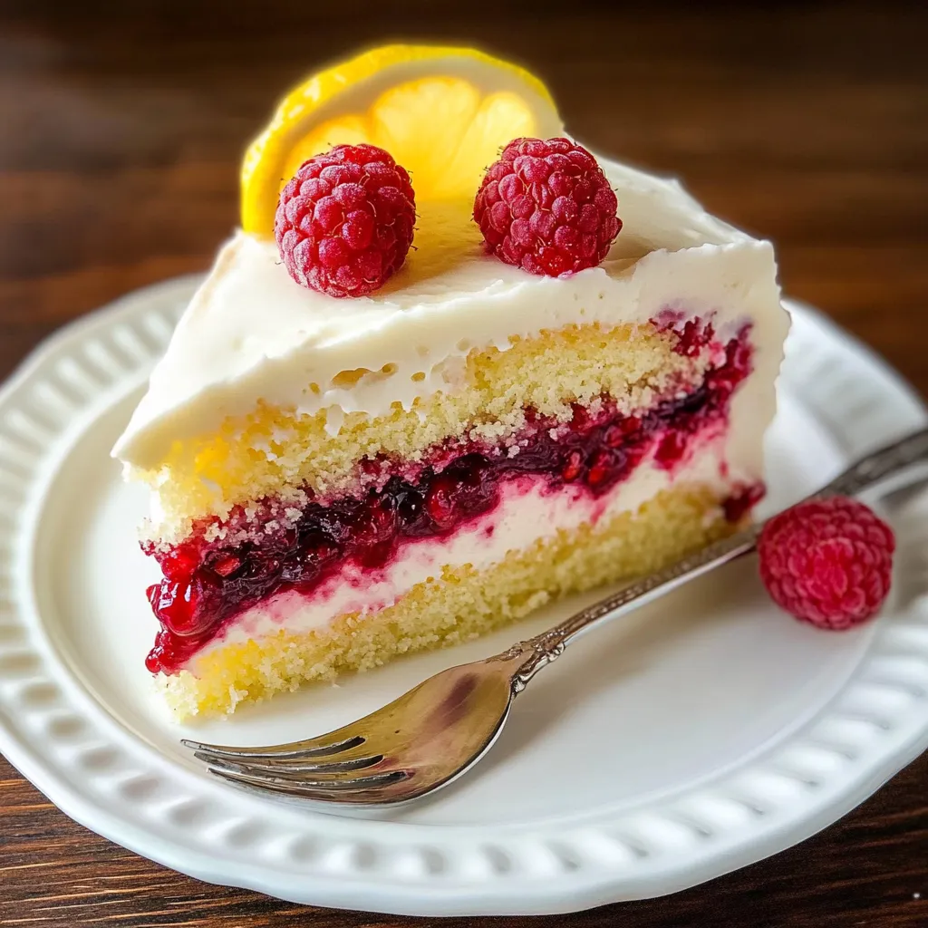 gâteau citron-framboise façon bundt