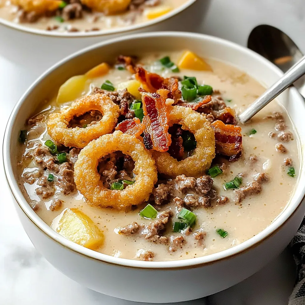 Soupe Facile Cheeseburger