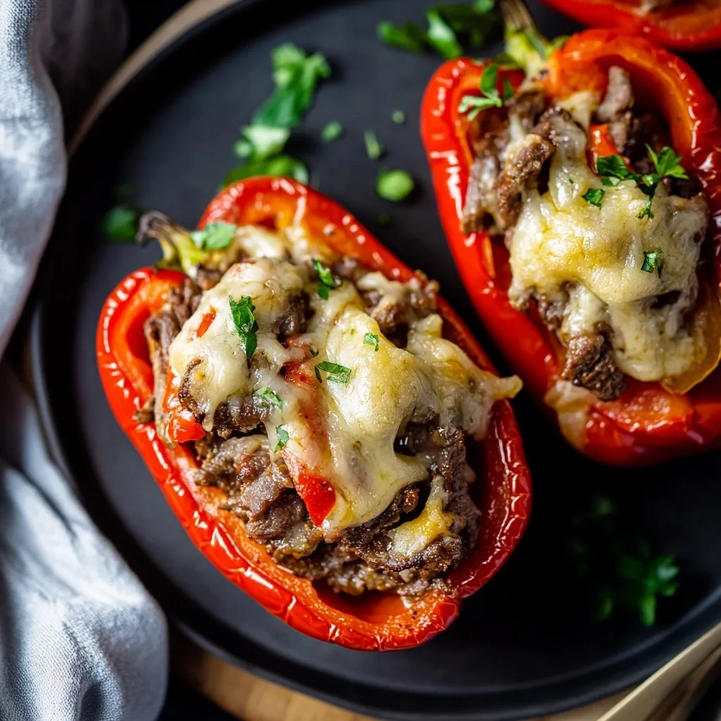 Poivrons Farcis au Fromage