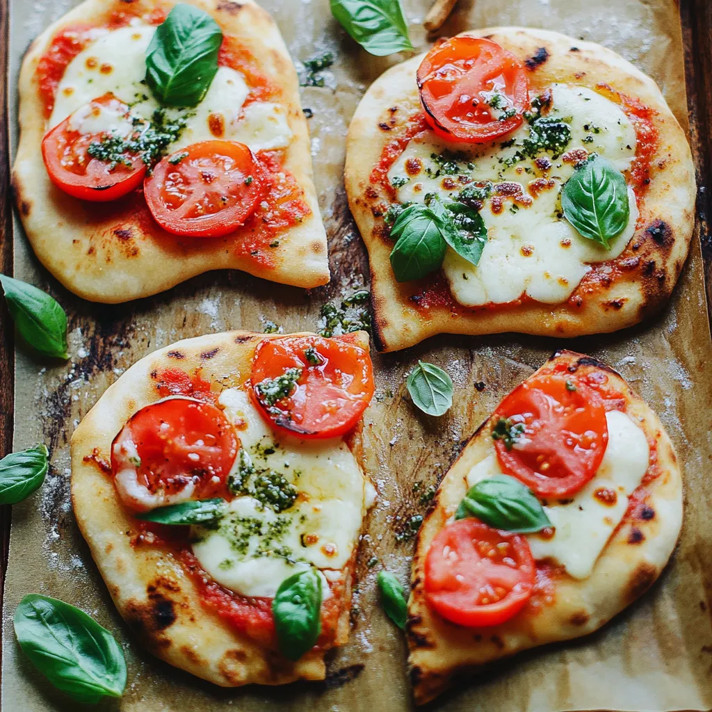 Délicieux Naans Caprese