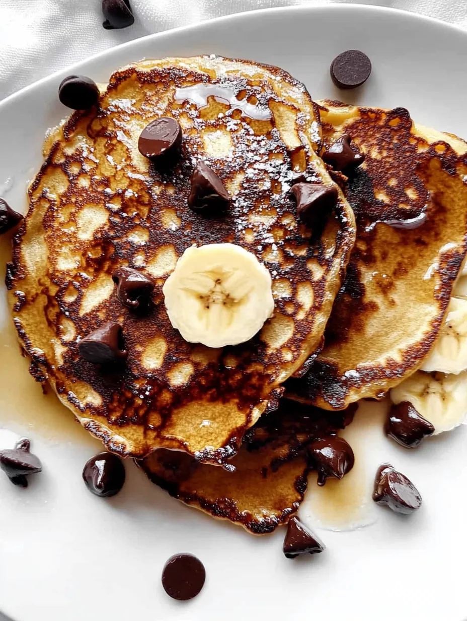 Pancakes à la banane faits maison
