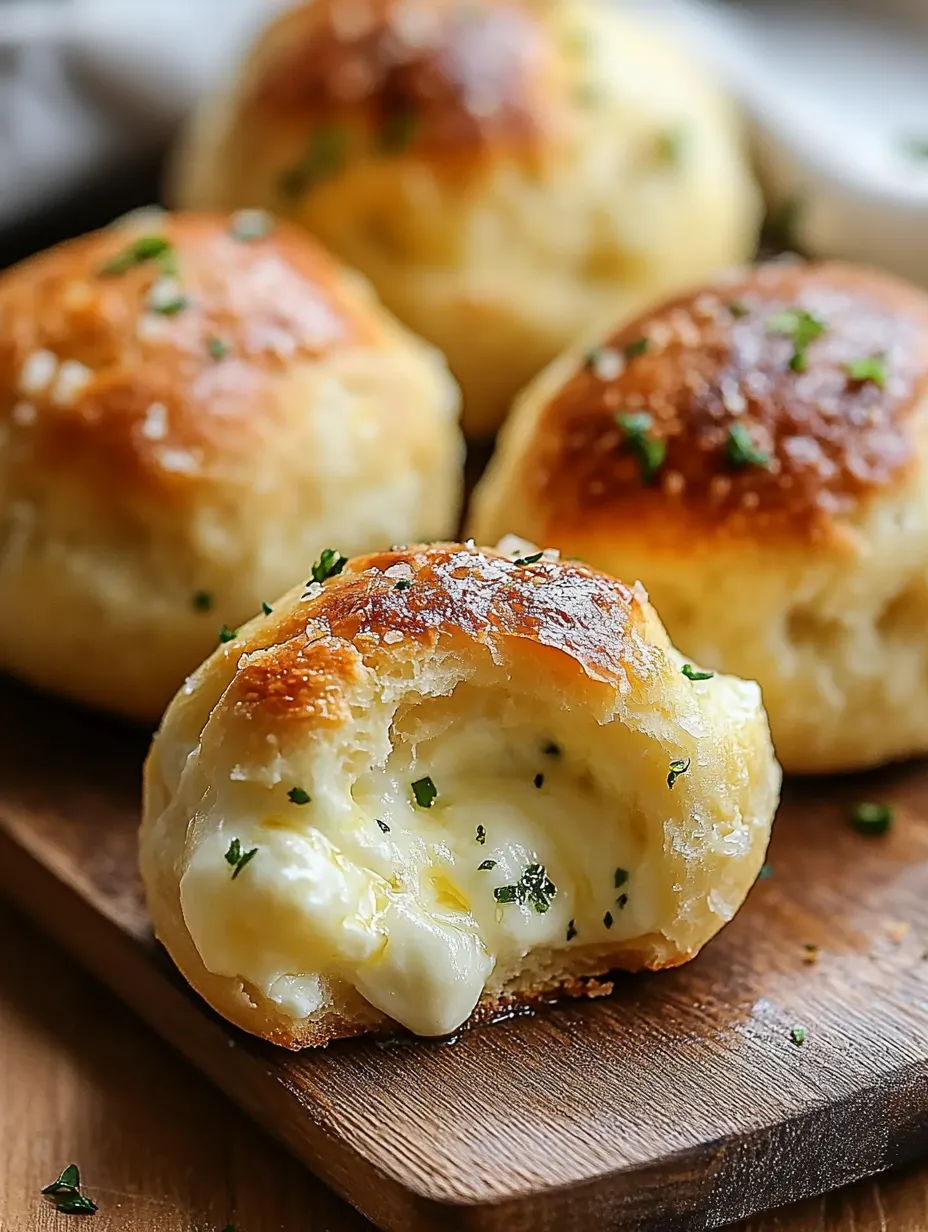Bombes moelleuses à la mozzarella et biscuit