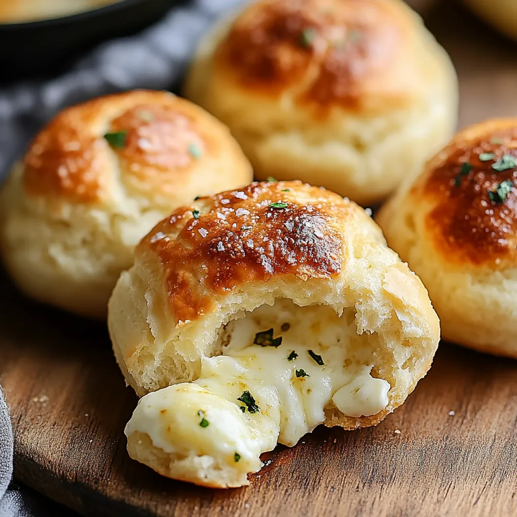 Bombes à la mozzarella super fondantes