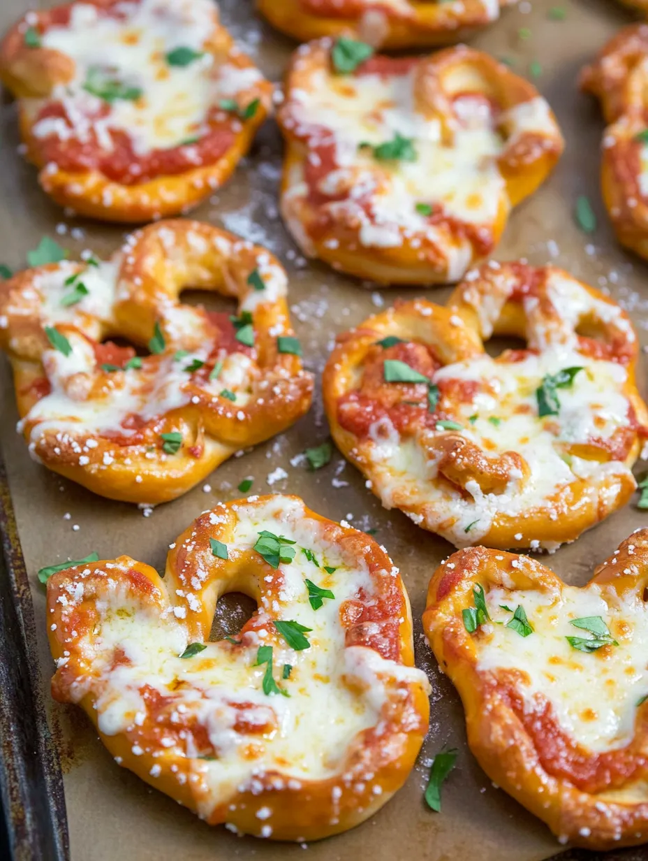 Bretzel Pizza Fromage Ail Maison
