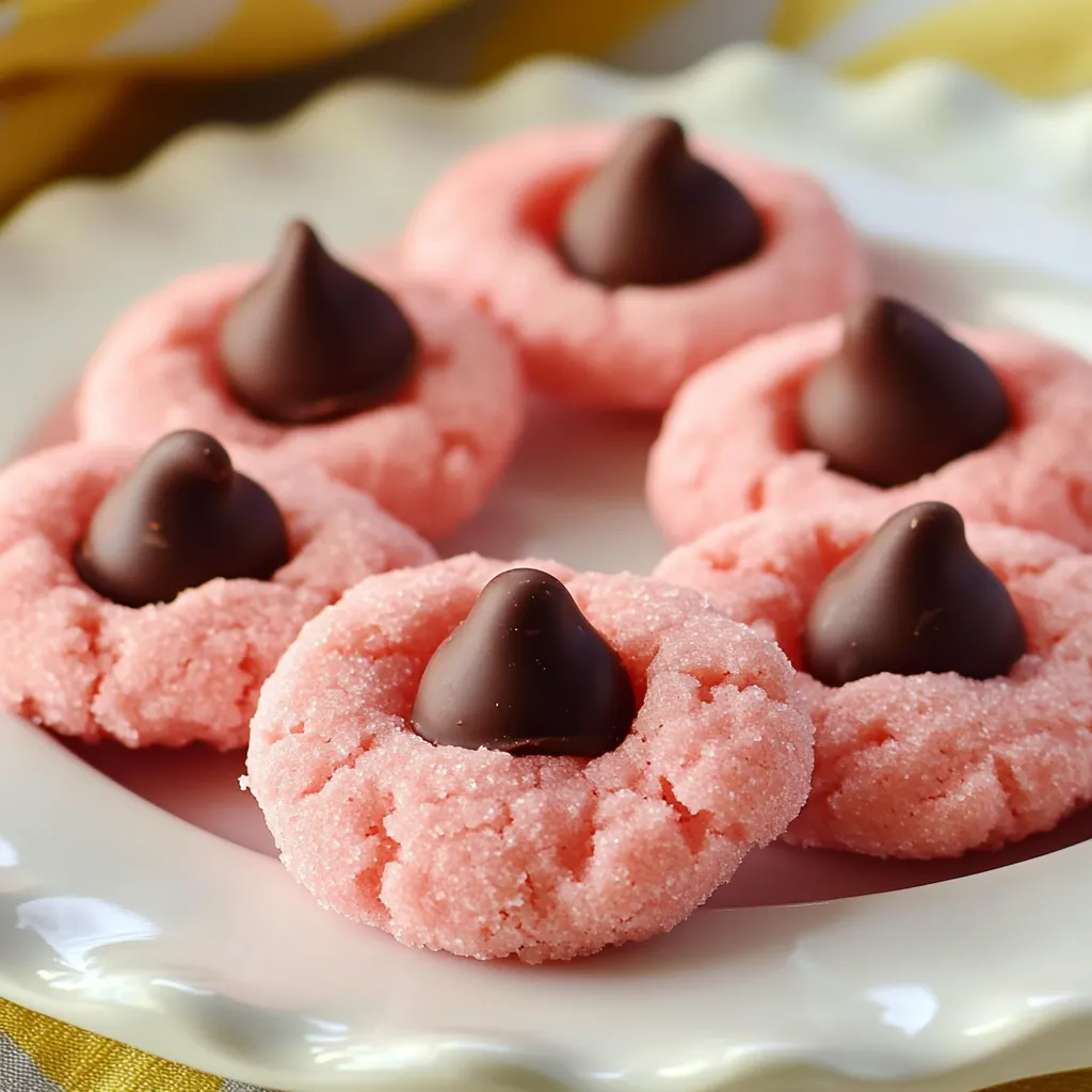 Zoom biscuits cœur fraise chocolat