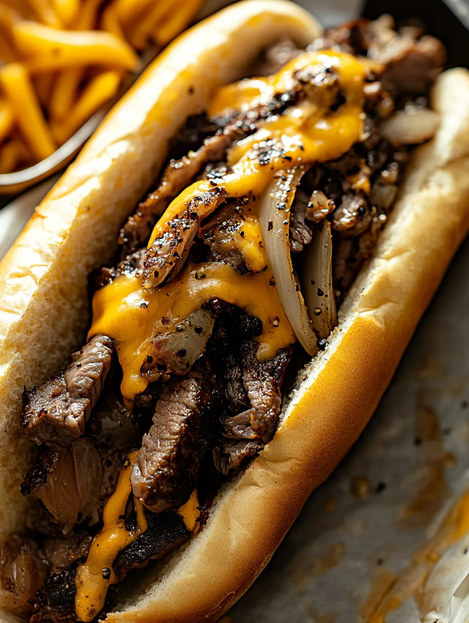 Délicieux Philly Cheesesteak Maison