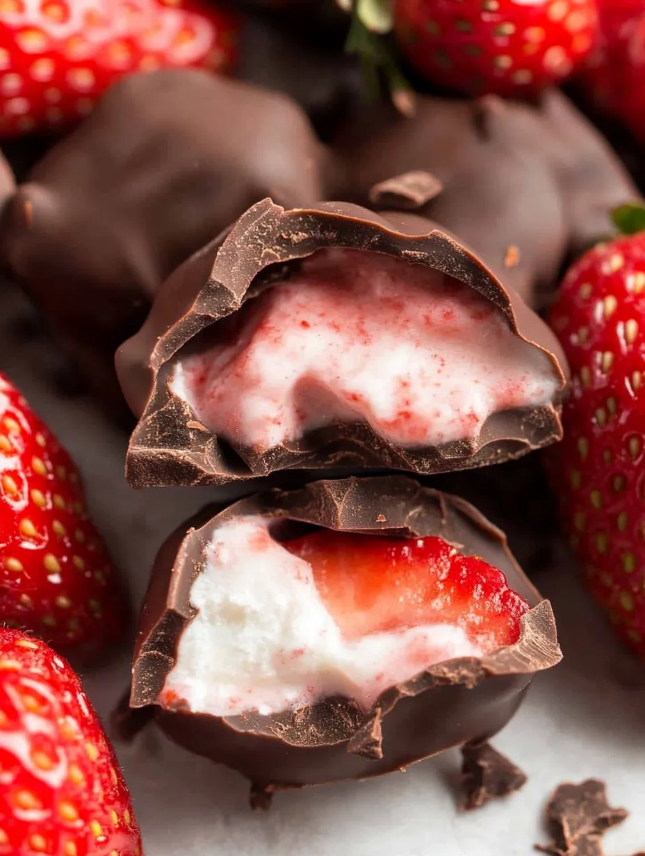Bouchées Chocolat Fraise Yaourt Rapides