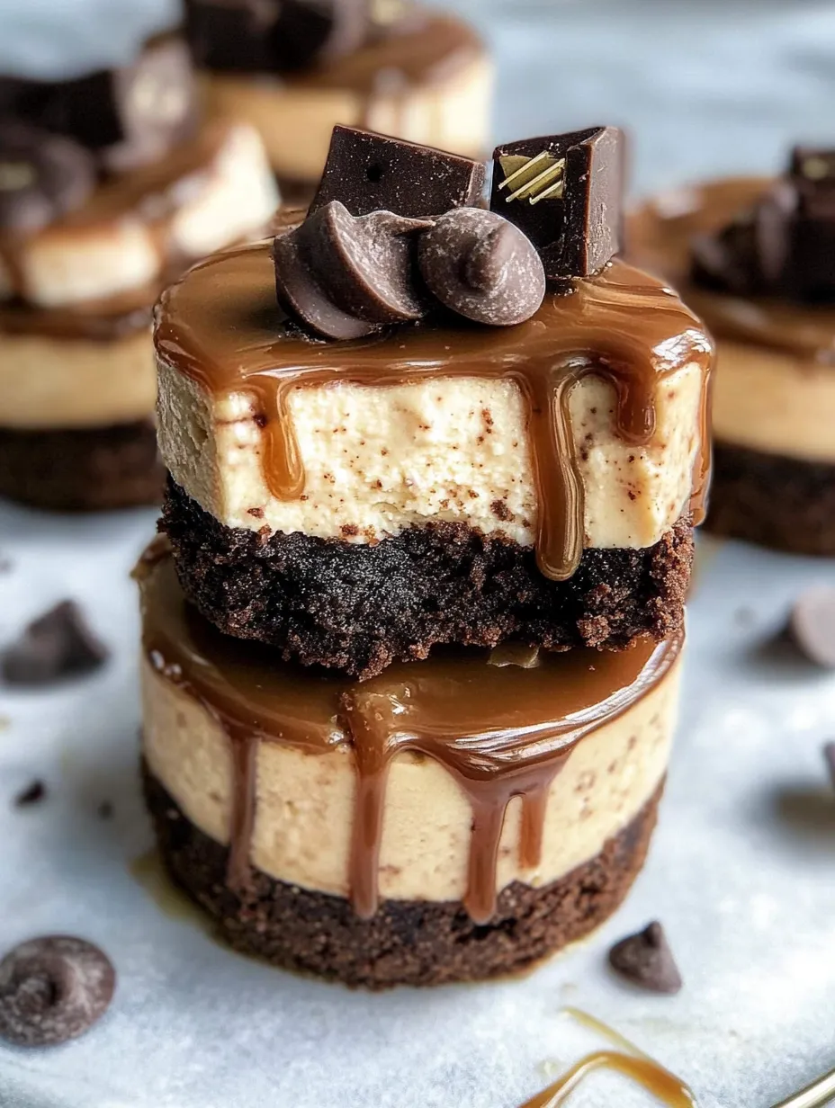Cheesecakes Caramel Chocolat Crus