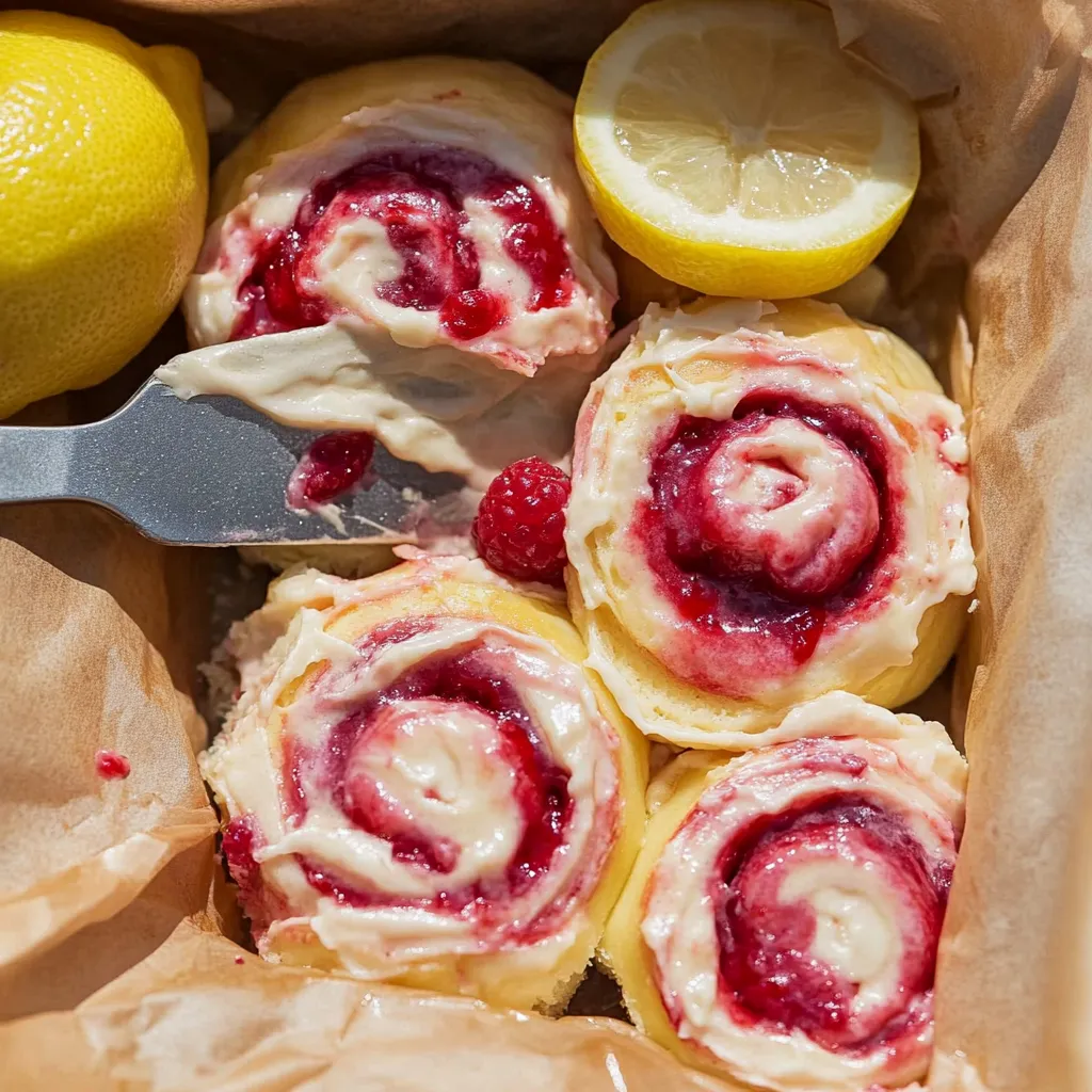 Roulés Citron Framboise