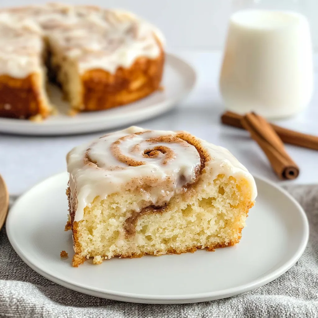 Gâteau roulé cannelle moelleux