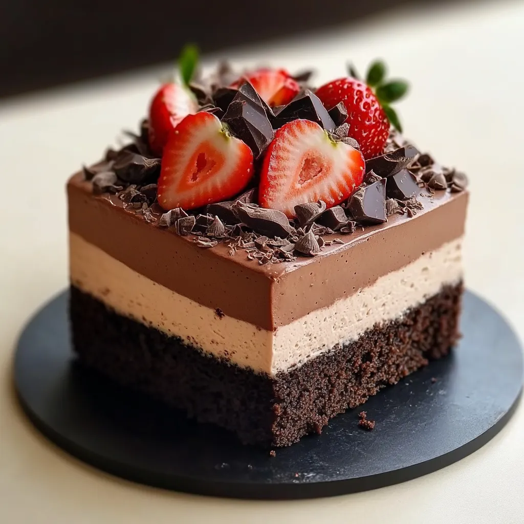 Mousse Trois Chocolats : Un Chef-d'Œuvre Gourmand