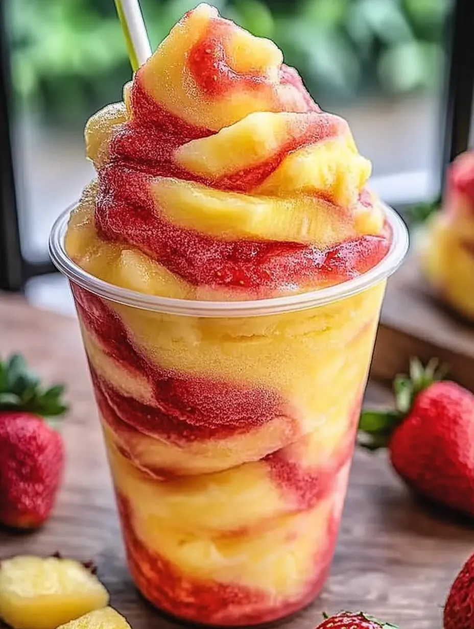 Granité Tourbillon Ananas Fraise Maison
