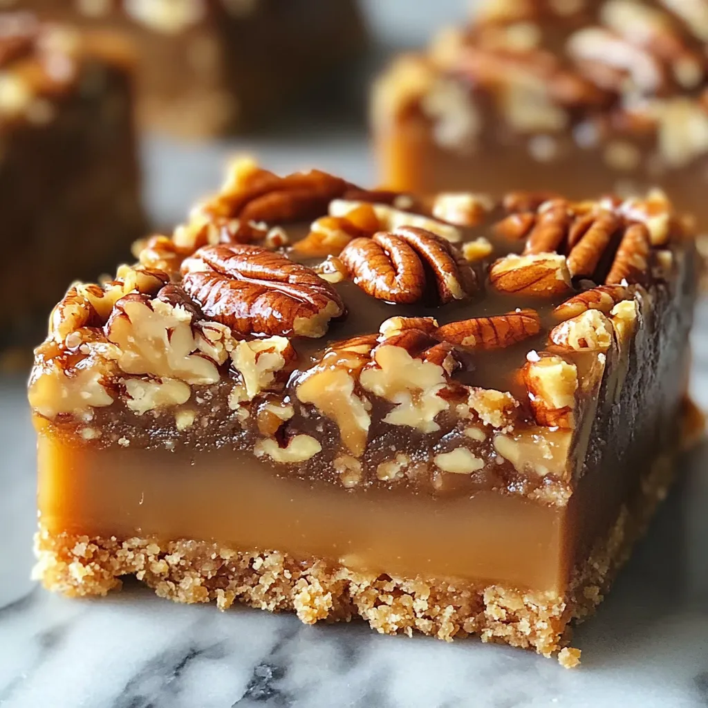 Carrés Pécan-Caramel Gourmands