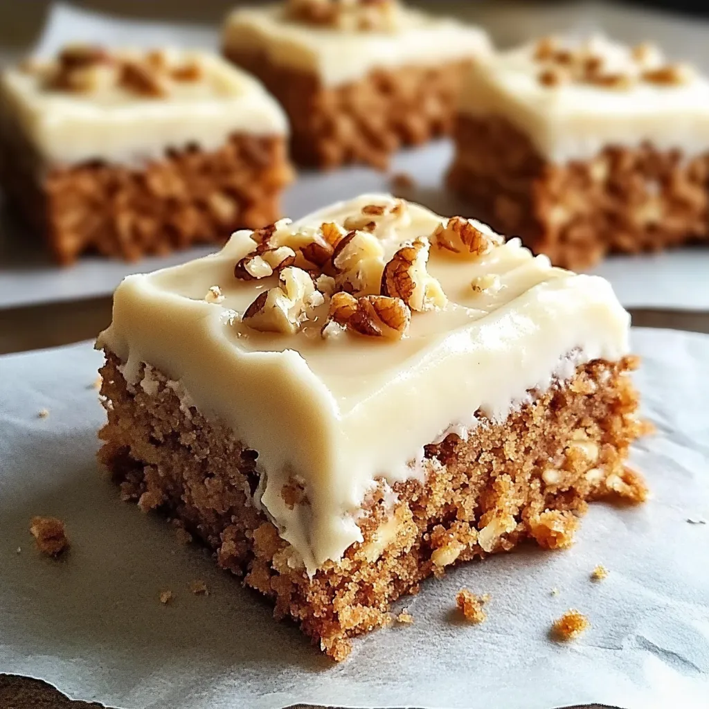 Carrés au Gâteau de Carottes