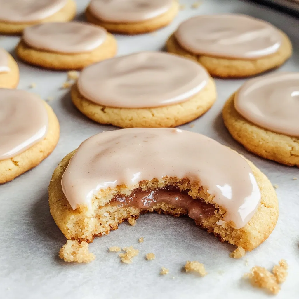 Gros plan sur les biscuits pop tart au sucre brun