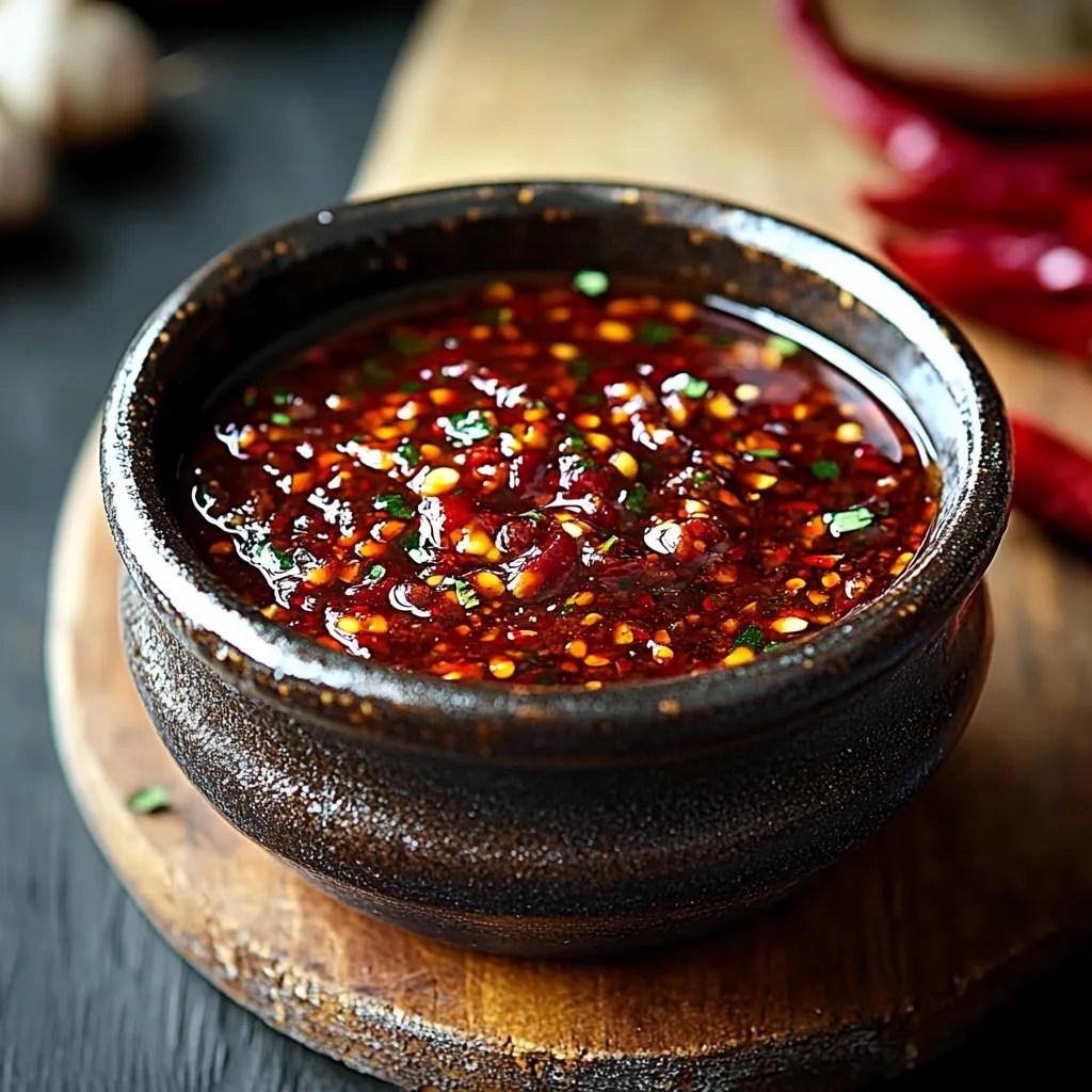 Sauce Ail et Piment Maison