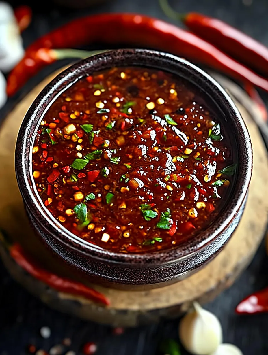 Sauce piment-ail maison facile