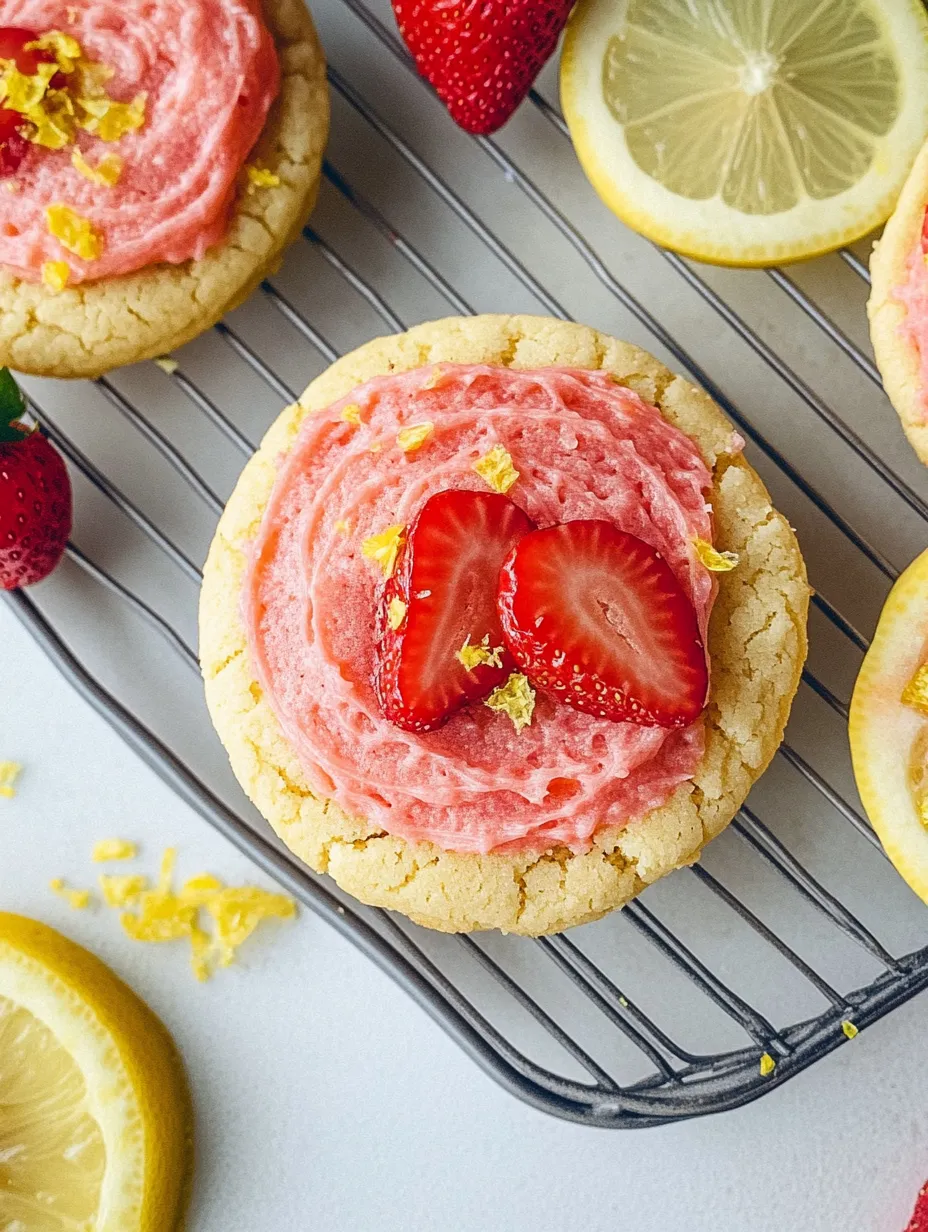 Biscuits Fraise Citron Maison