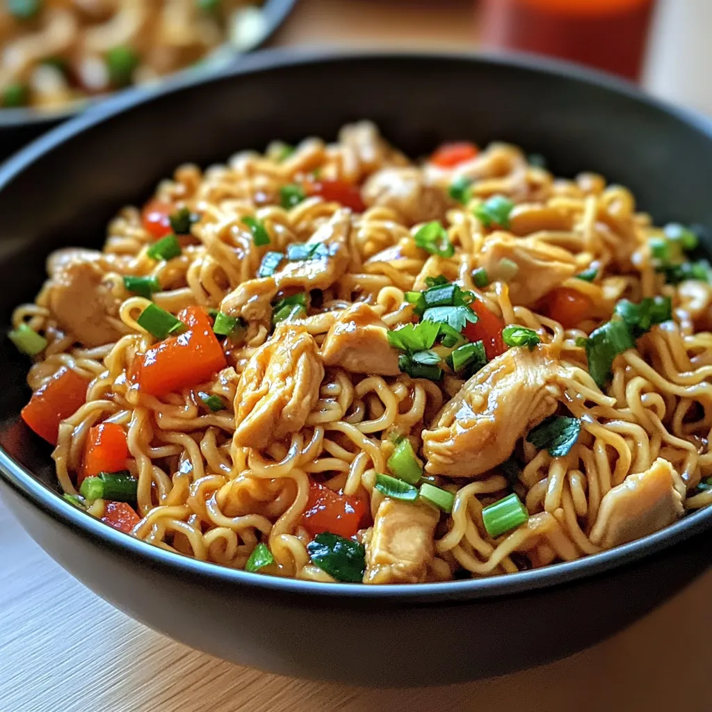 Sauté Poulet Ramen Ultra Savoureux