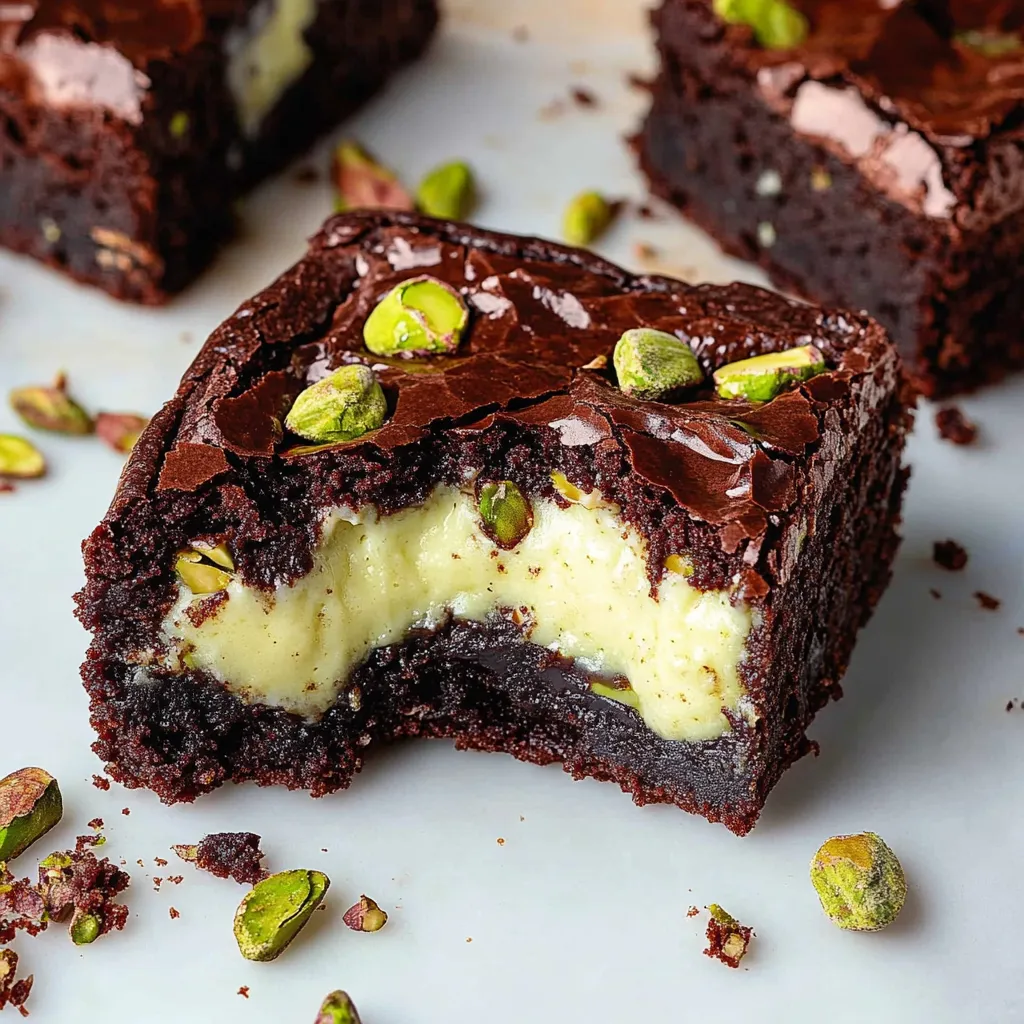 Brownies Pistache et Fromage