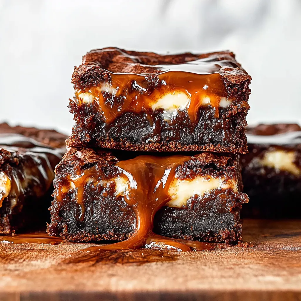 Brownies Cheesecake Caramel Nutella