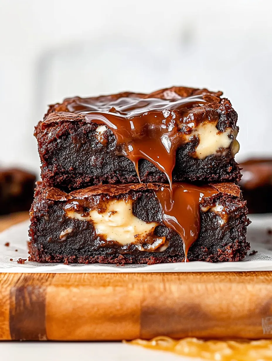 Brownies Cheesecake Caramel Nutella Gourmands