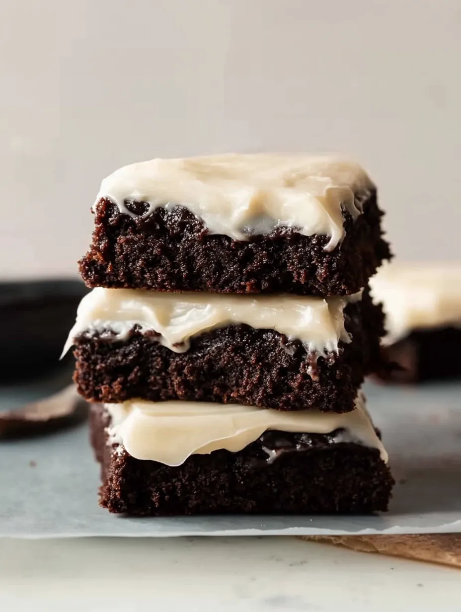 Brownies faciles au glaçage au fromage frais
