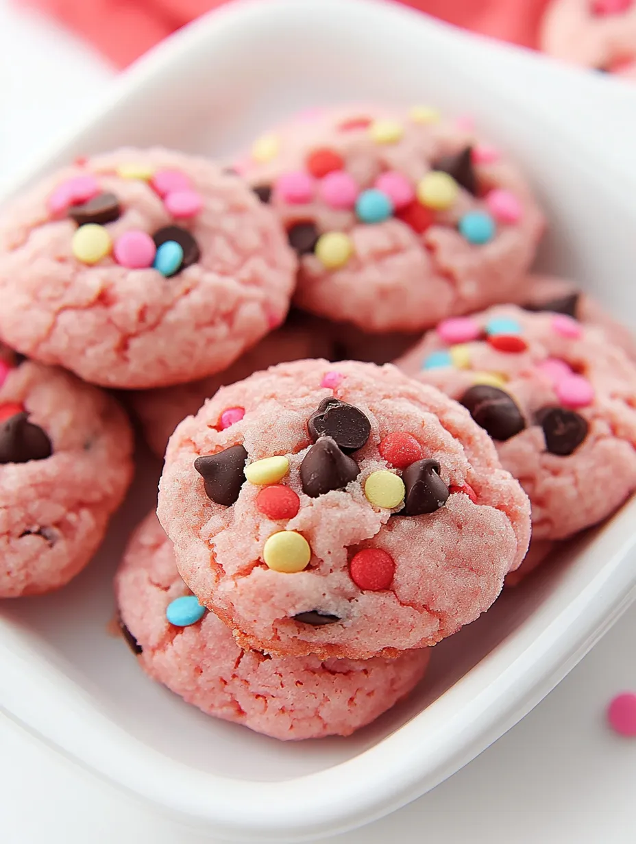 Recette de cookies au mélange pour gâteau à la fraise