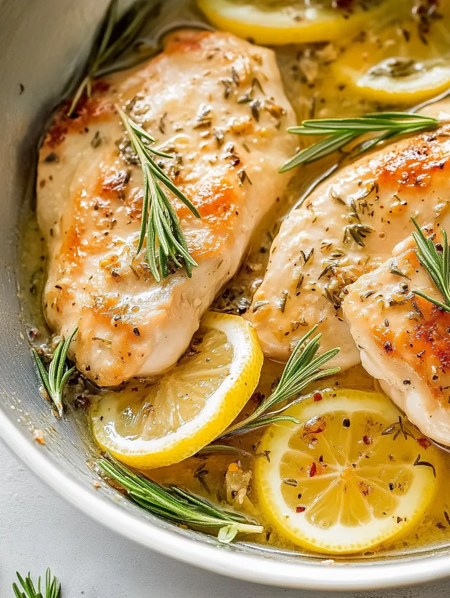 Poulet Citron Romarin Fait Maison