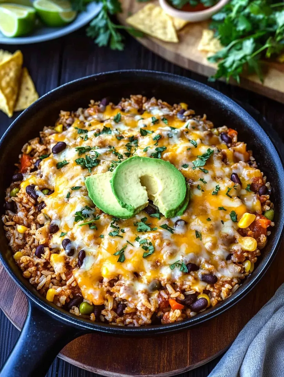 Poêlée de Riz Tex-Mex au Fromage Maison