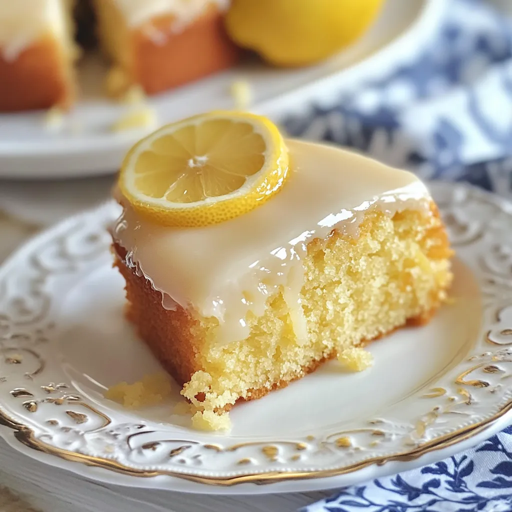 Gâteau au citron irrésistible