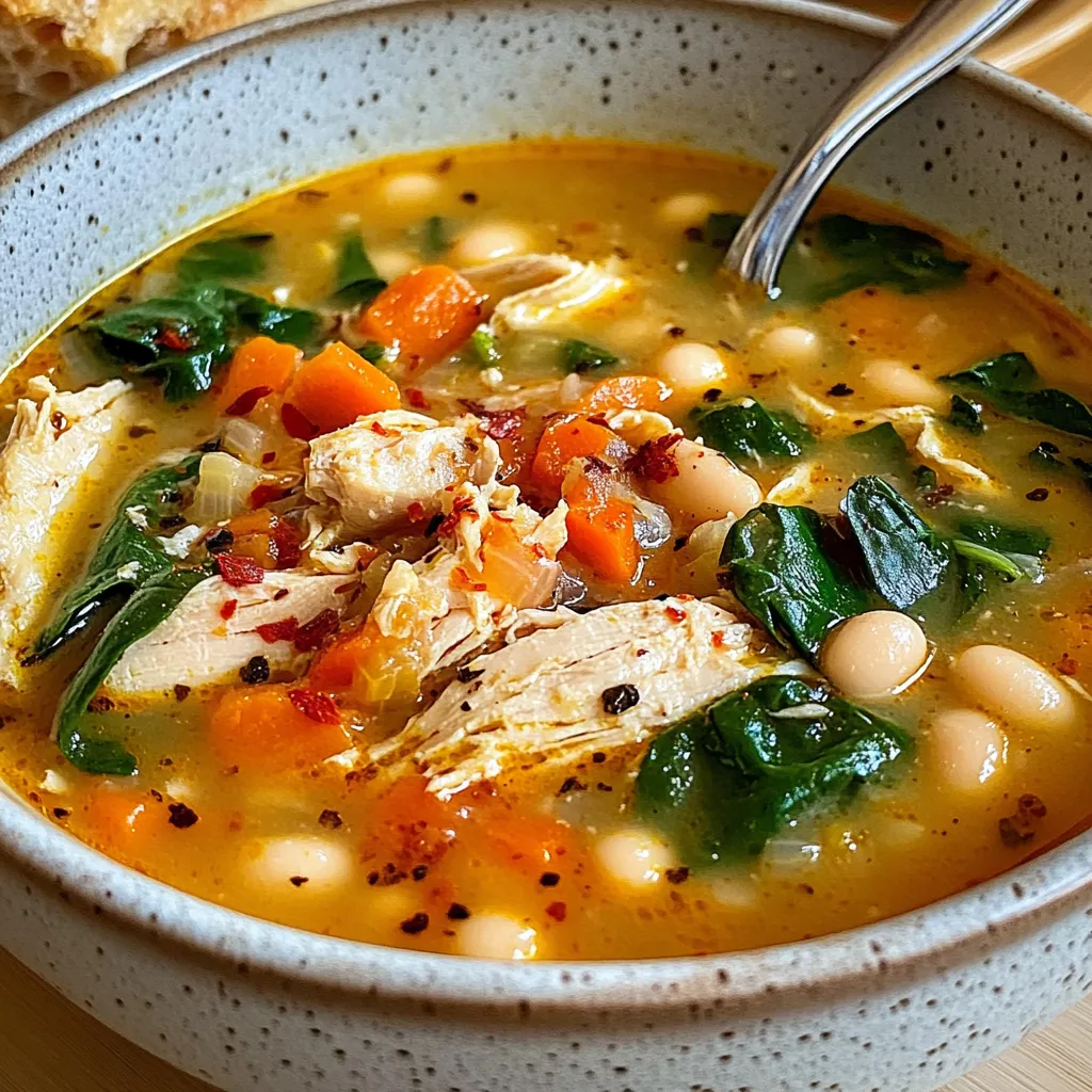 Soupe au poulet Toscane prête en 30 minutes