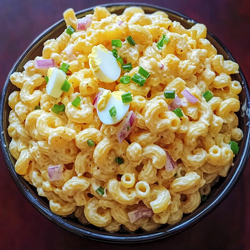 Salade d’œufs mimosa et pâtes qui surprend