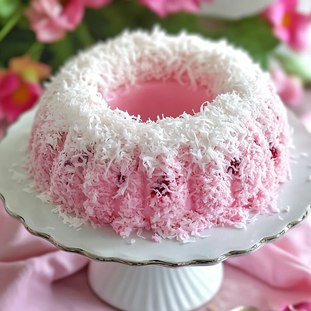 Gâteau tourbillon framboise noix de coco