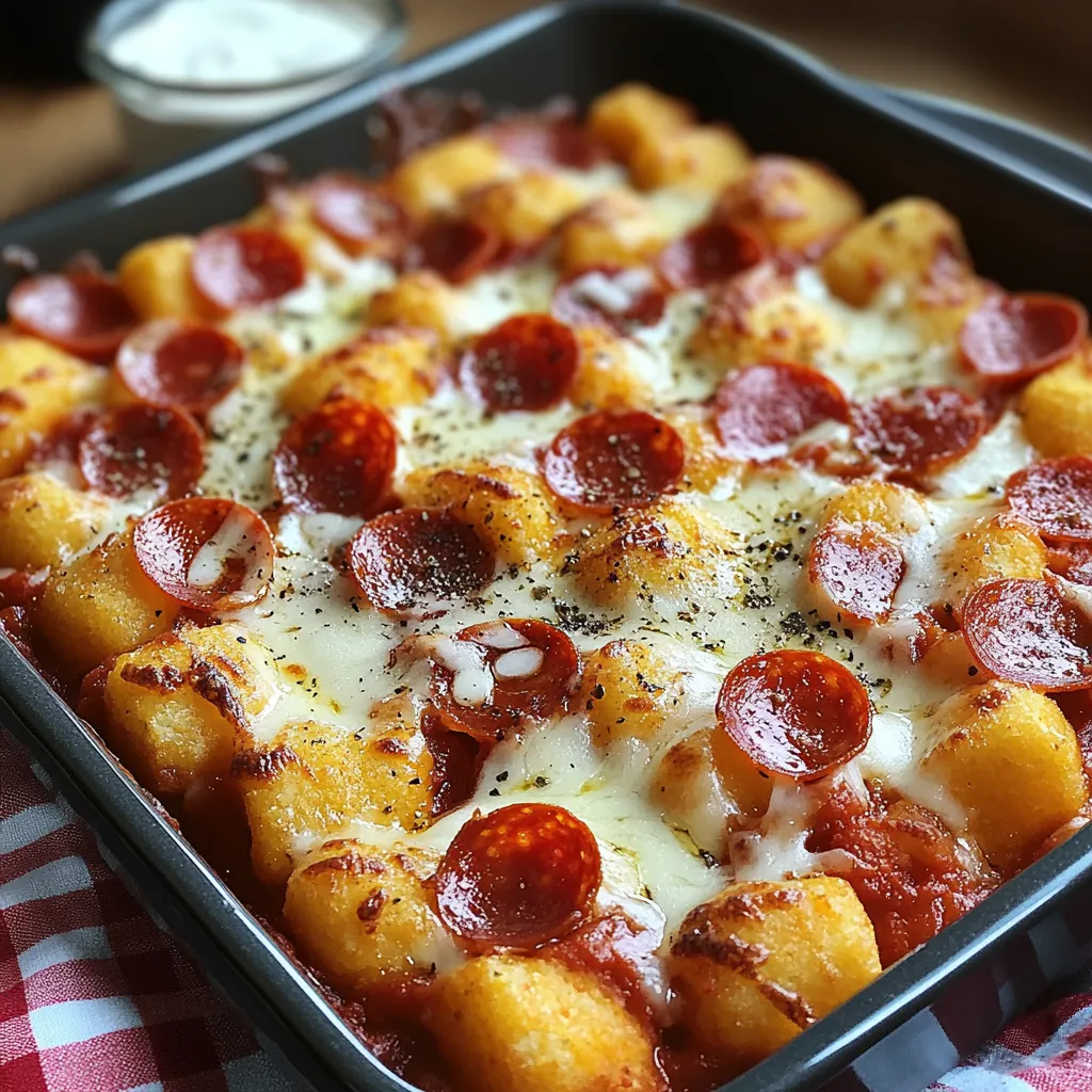 Casserole Pizza Tots