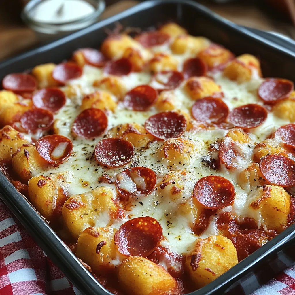 Gratin pommes noisettes pizza facile