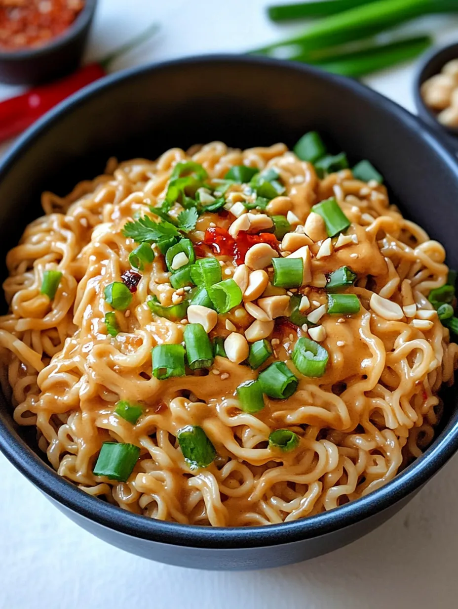 Nouilles Ramen Beurre de Cacahuète Prêtes en Un Clin d’Œil