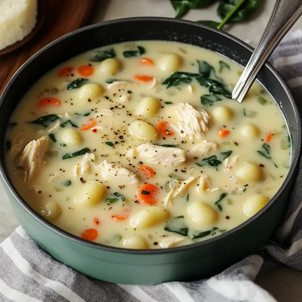 Soupe Poulet Gnocchi